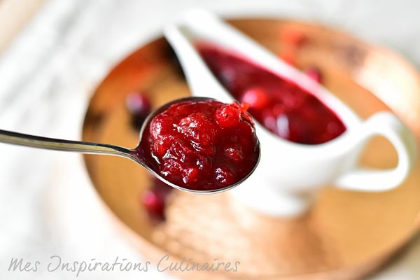 Sauce cranberries fraîches maison