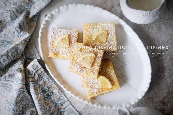 recette Carrés au citron