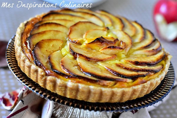 Tarte aux pommes à la crème pâtissière