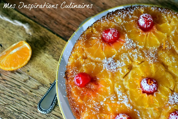 Gâteau renversé aux oranges caramélisées