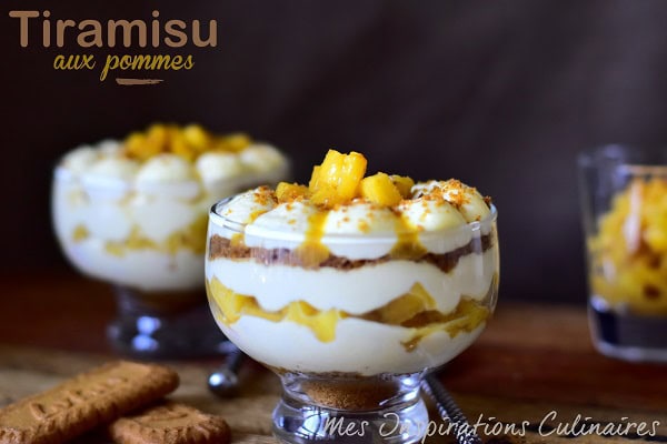 Tiramisu pommes caramélisées et spéculoos