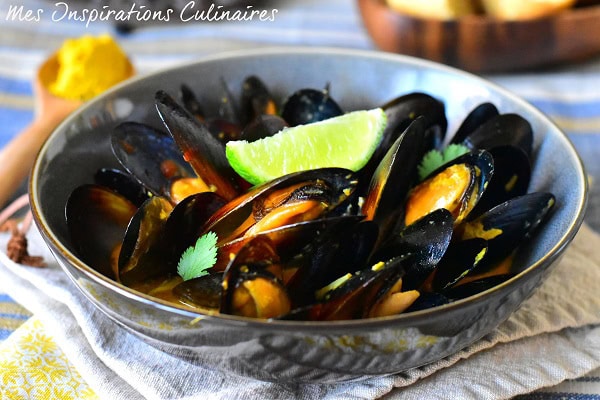 Moules au curry indien