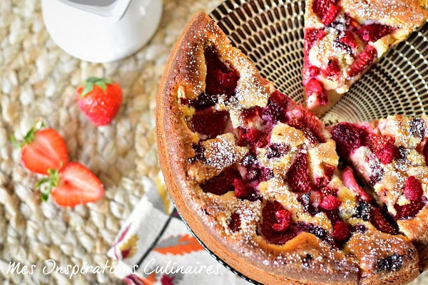 Gâteau au yaourt aux fraises