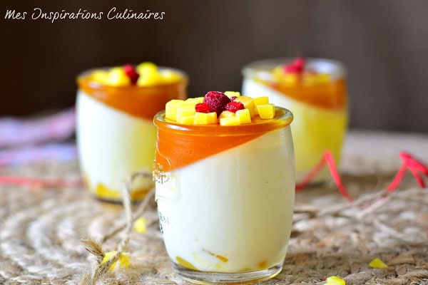 Panna cotta mangue vanille, recette facile