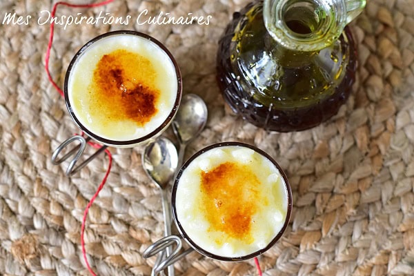 Riz au lait au caramel façon crème brûlée