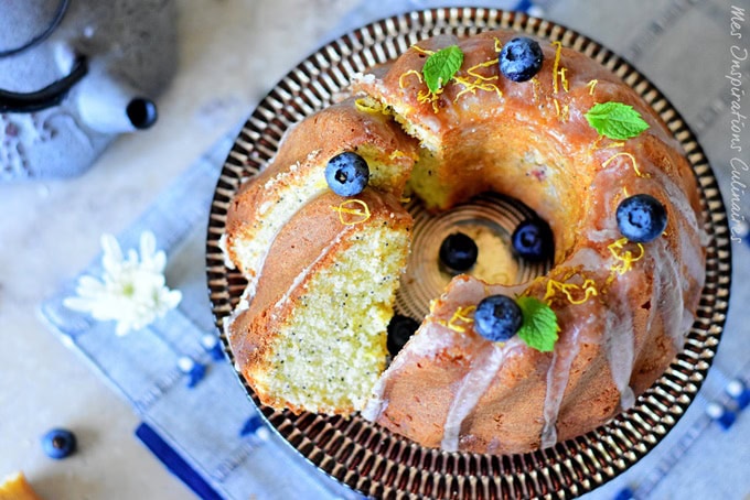 Cake moelleux au citron et graines de pavot