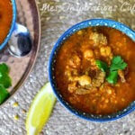 Chorba tunisienne tchicha (soupe traditionnelle à l’orge)