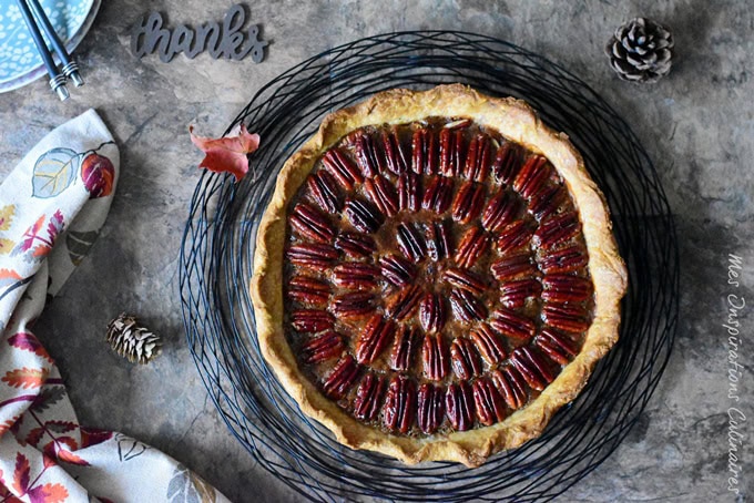 Tarte aux noix de pecan, pecan pie maison