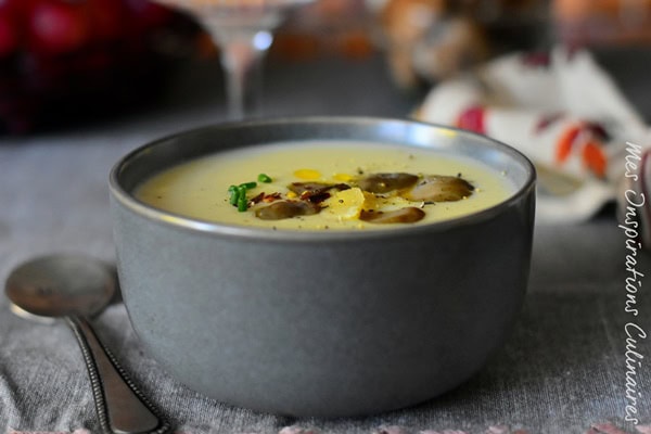 Velouté de topinambours aux girolles