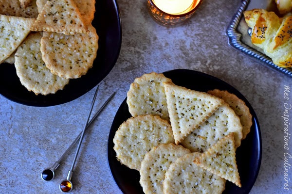 Crackers apéritif maison, idée apéritif de Noël