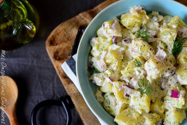 Salade de pomme de terre traditionnelle américaine