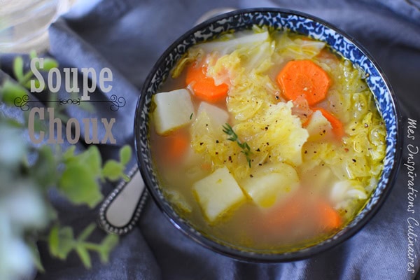 Soupe au choux et aux légumes facile