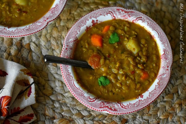Soupe aux lentilles algérienne (Chorba 3dess)