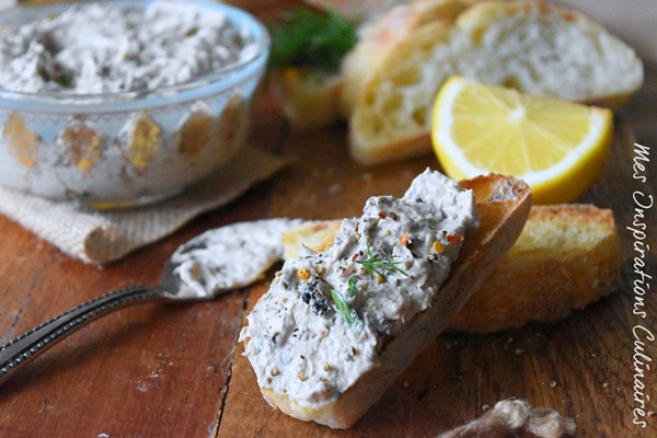 Recette Crostini, tapenade de thon au mascarpone