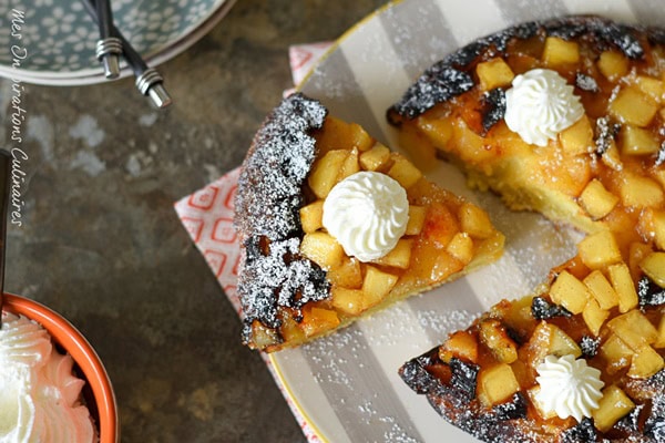 Gâteau à la poêle, (sans four) aux pommes