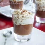 petits pots de crème au chocolat, chantilly au café