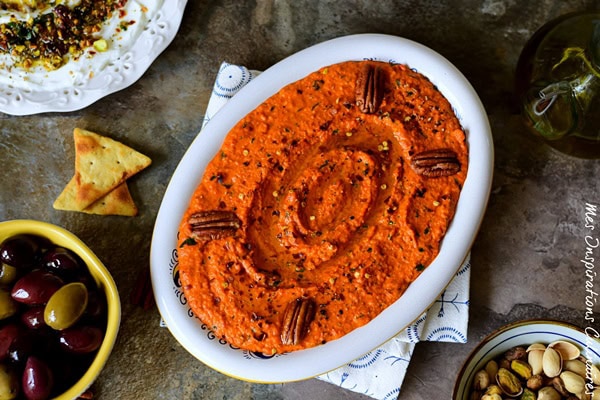 Muhammara, dip aux poivrons rouges