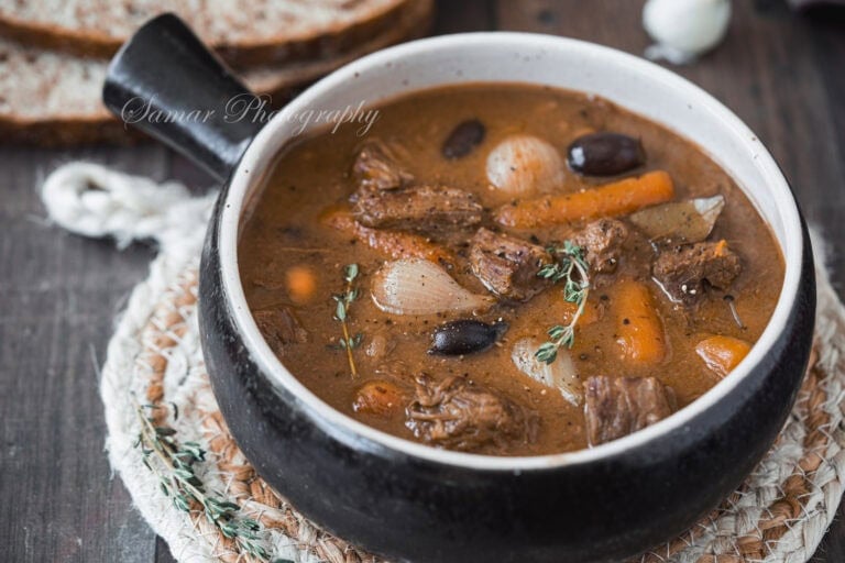 Boeuf carotte à l’ancienne recette sans vin