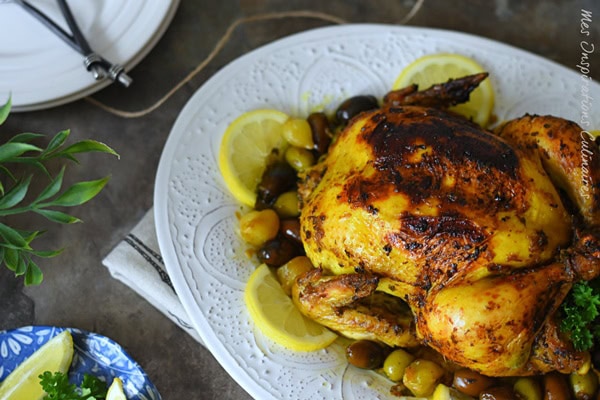 Poulet Aux Olives Et Citron Confit A La Marocaine Mhamer Le