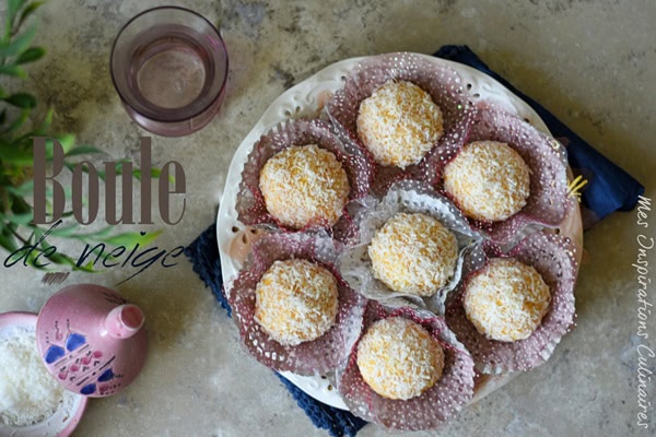 Recette Boule De Neige à La Noix De Coco