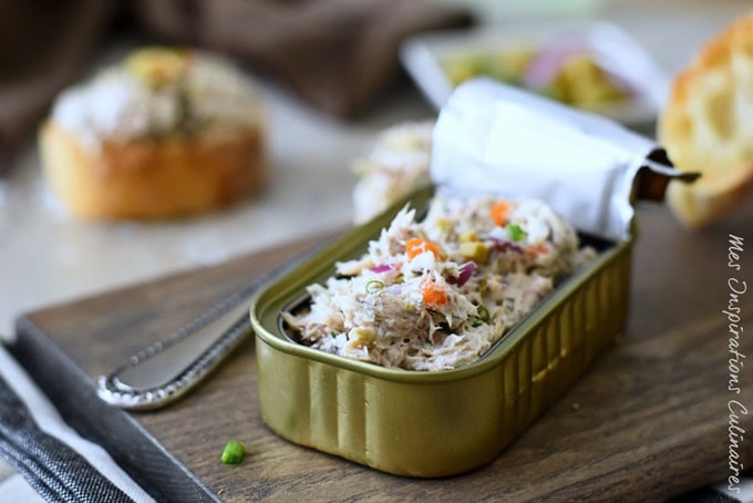 Rillettes de maquereau en conserve, recette maison