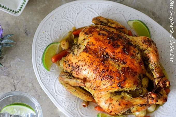 Poulet Roti Aux Herbes De Provence Au Four Le Blog Cuisine De Samar