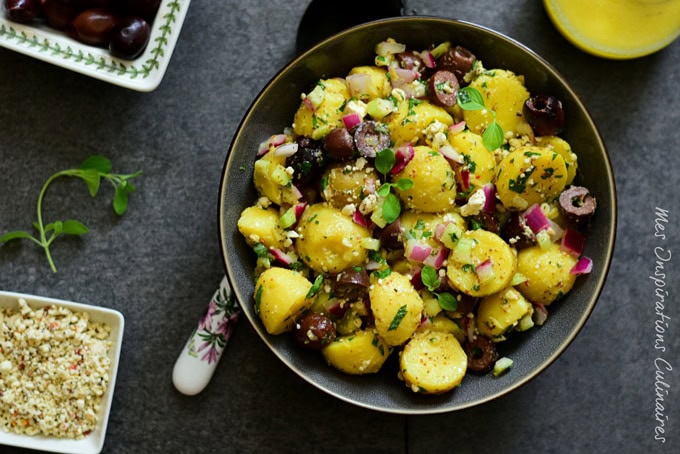 Salade de pomme de terre à la grecque