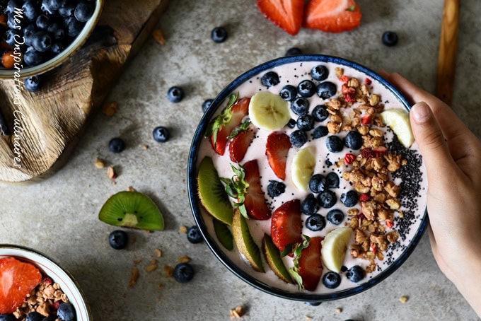 Smoothie Bowl Fraises et Banane