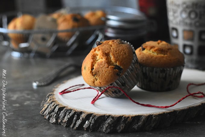 Recette Muffins moelleux aux pépites de chocolat noir