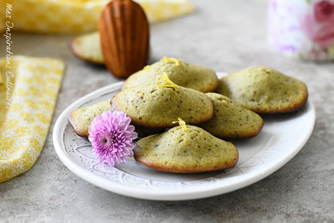 Madeleines au thé matcha