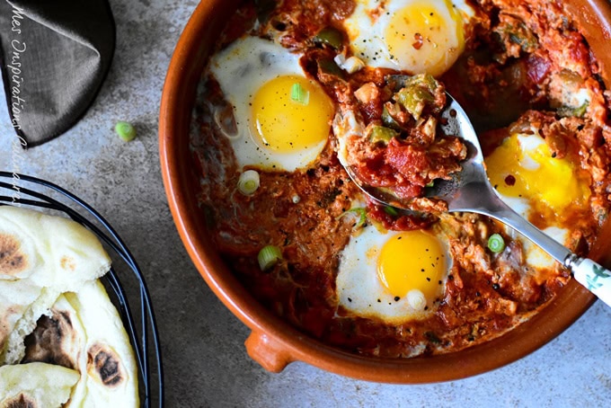 Recette Menemen Turc Oeufs Aux Poivrons Et Tomates Le Blog