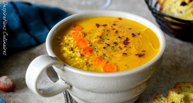 Soupe de potiron carottes rôties | Le Blog cuisine de Samar
