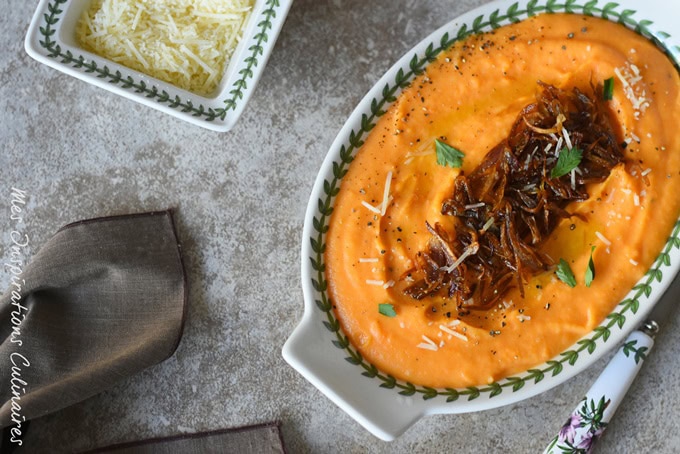 Purée de Carottes au navet boule d’or et cumin