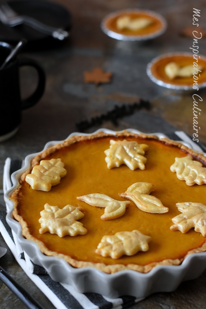 Tarte au potiron sucrée, La pumpkin pie pour thanksgiving