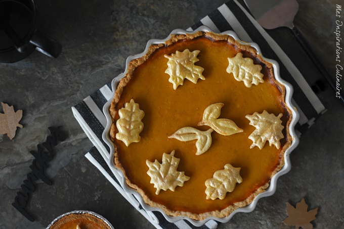 La pumpkin pie tarte au potiron sucrée pour thanksgiving