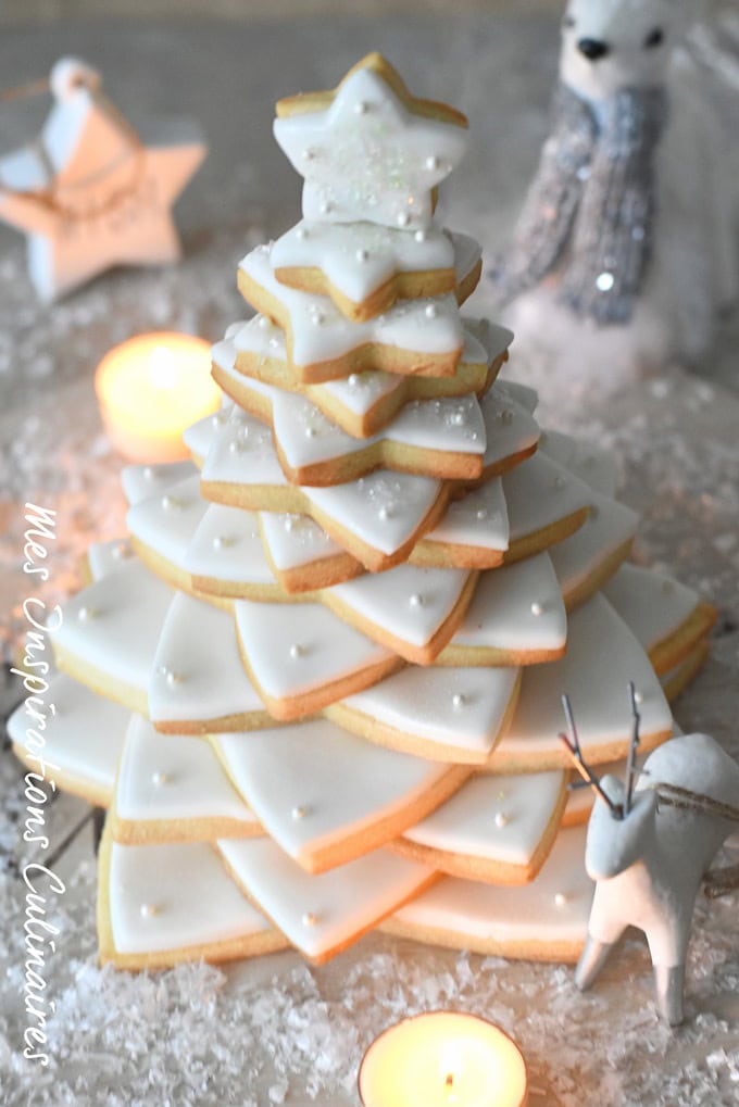Sapin de Noël en Sablé, recette 3D