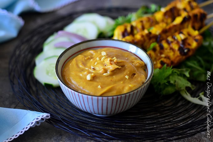 Sauce Satay, sauce maison aux arachides