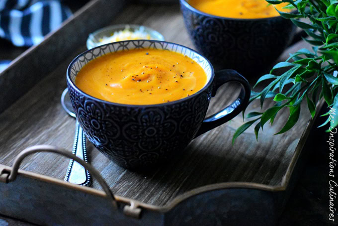 Potage Brighton (velouté de carottes au cheddar)