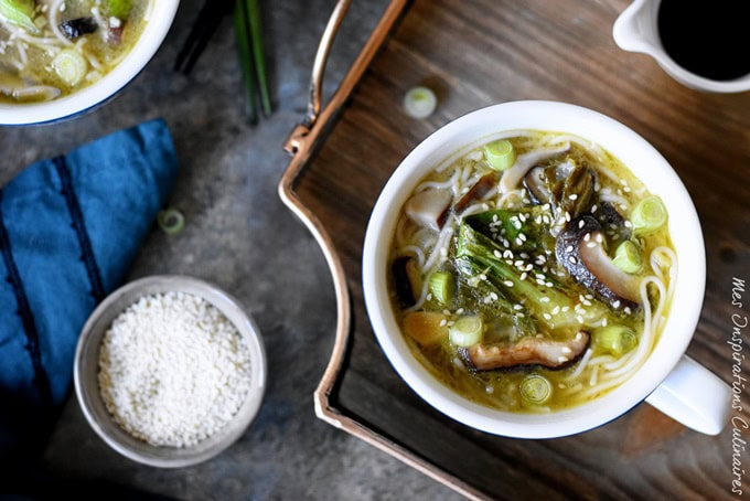 Soupe chou pak choï (ou Bok choy)