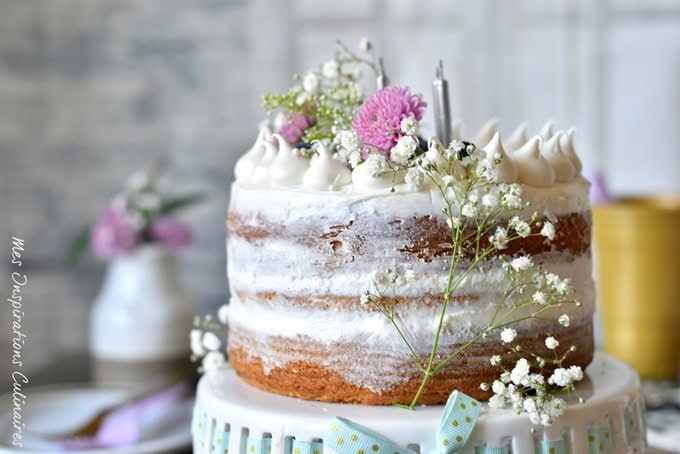 Le naked cake, gâteau tendance