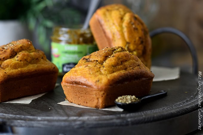 Cake aux tomates séchées feta (sauce Chermoula)