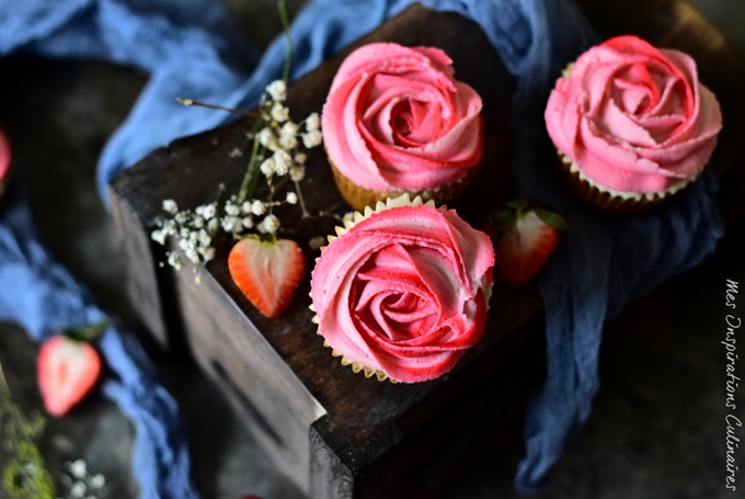 Recette cupcakes aux fraises