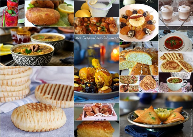 Menu Ramadan 2019 (soupes, accompagnements, plats, desserts ): semaine 1