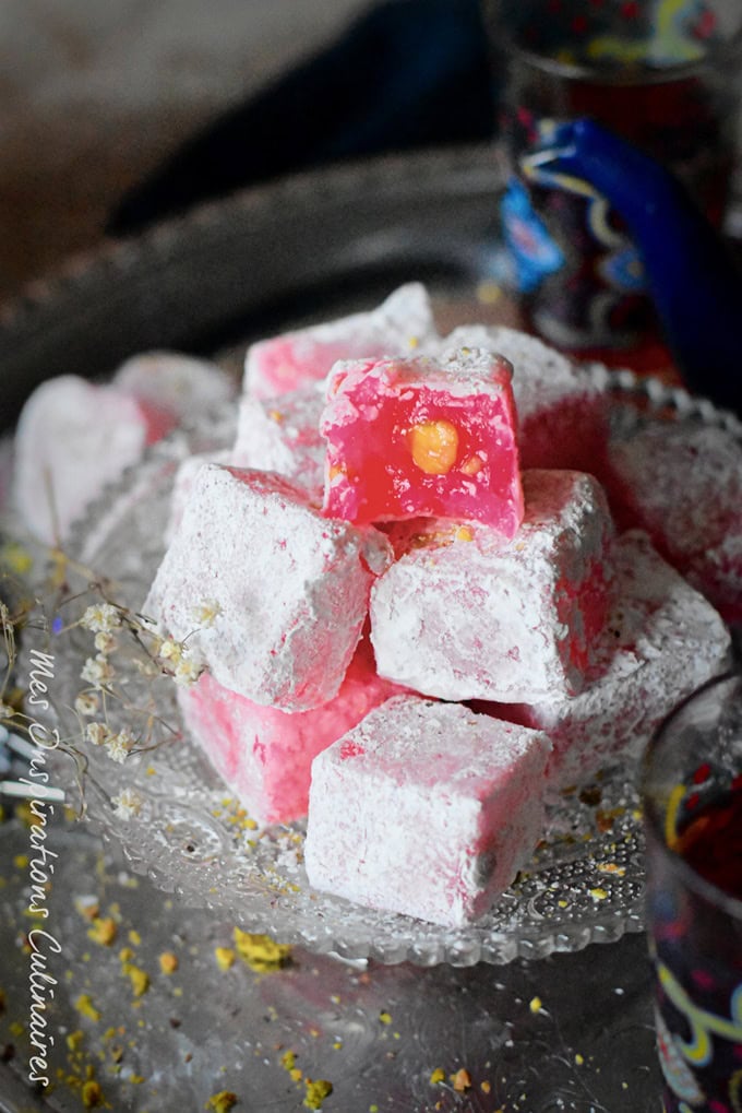 Loukoum Turc ou houlkoum traditionnel sans gélatine Loukoum Turc ou houlkoum traditionnel sans gélatine