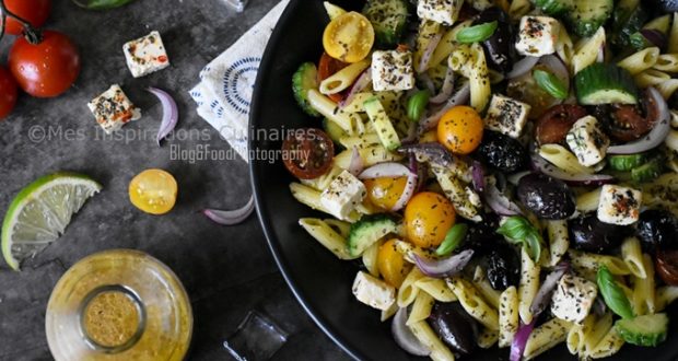 Salade De Penne A La Feta Facon Grecque Le Blog Cuisine De Samar