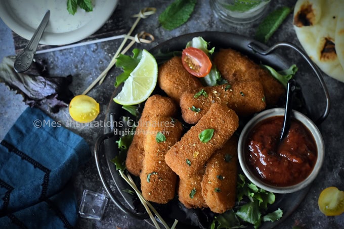 Les Mozzarella sticks (bâtonnet de mozzarella panés)