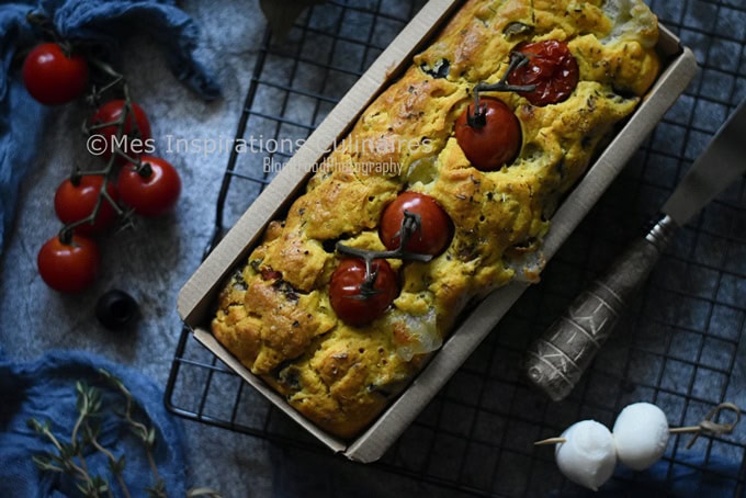 Cake aux aubergines tomate et Mozzarella