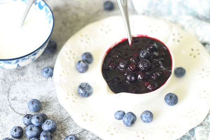 Coulis de Myrtilles (bleuets), recette maison