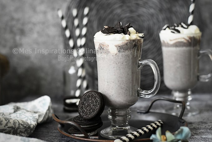 Recette Milkshake à la banane et Oreo