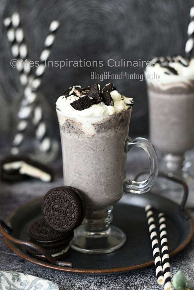 Recette Milkshake aux biscuits Oreo